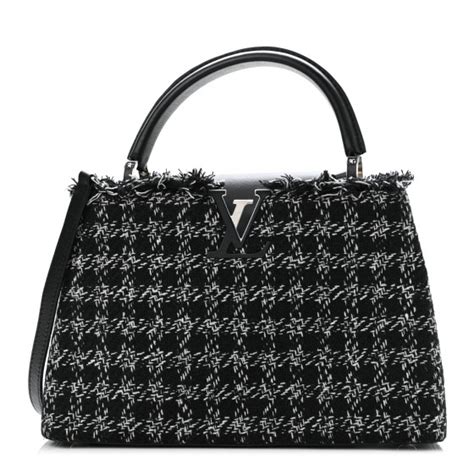 lv capucines tweed